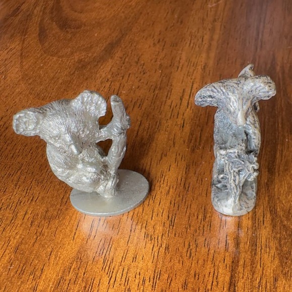 Lot of Two Pewter Koala Figurines Michael Ricker and Spoontiques Vintage 70s 80s - Picture 13 of 13